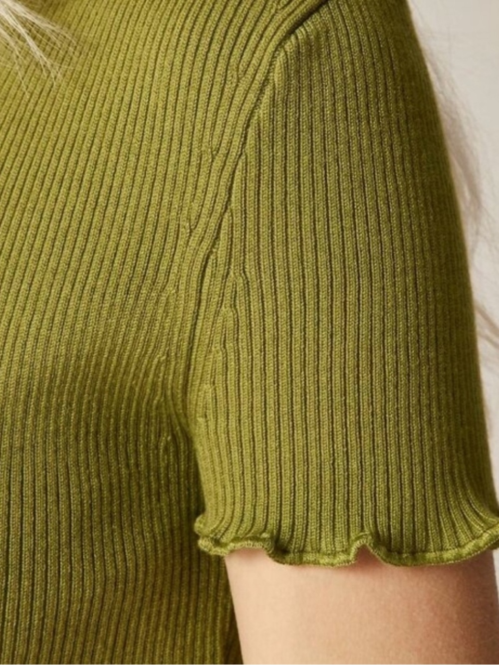 JCrew Ribbed Short Sleeve Knit Top - Picture 4 of 4